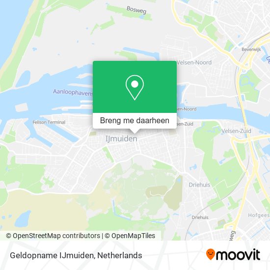 Geldopname IJmuiden kaart