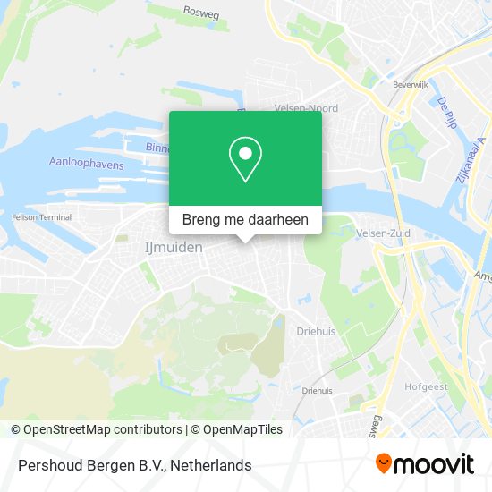 Pershoud Bergen B.V. kaart