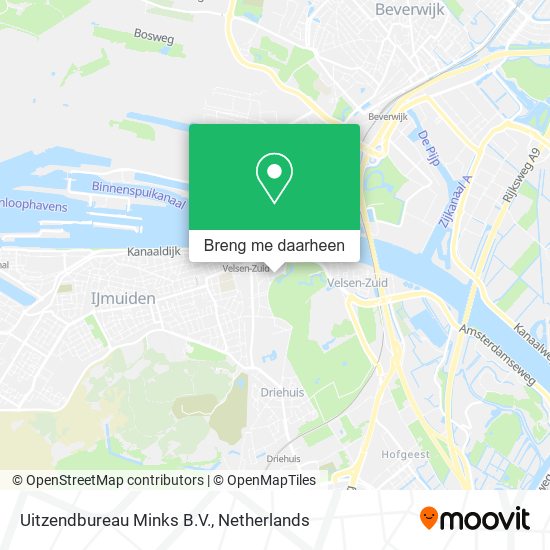 Uitzendbureau Minks B.V. kaart