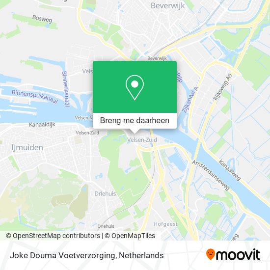 Joke Douma Voetverzorging kaart
