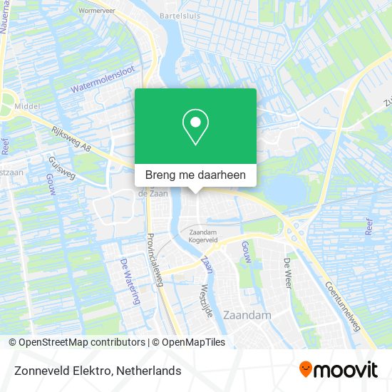 Zonneveld Elektro kaart