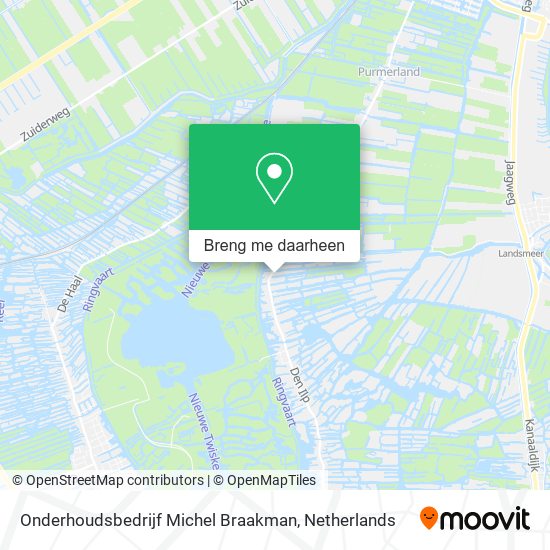 Onderhoudsbedrijf Michel Braakman kaart