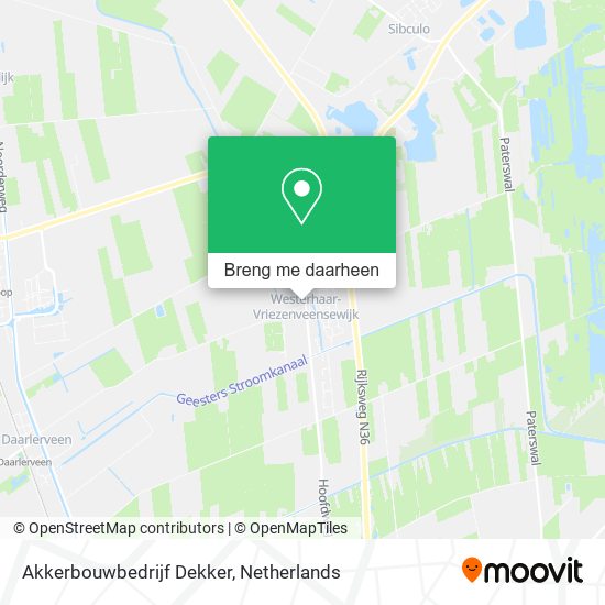 Akkerbouwbedrijf Dekker kaart