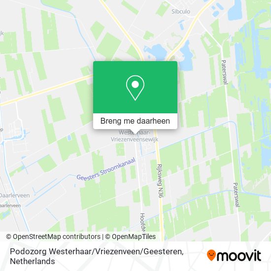 Podozorg Westerhaar / Vriezenveen / Geesteren kaart