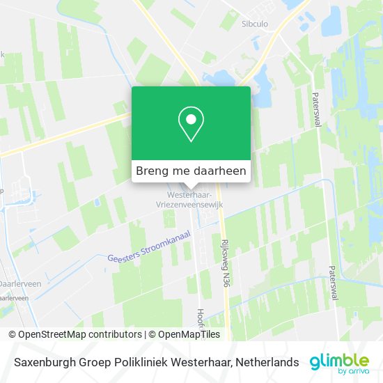 Saxenburgh Groep Polikliniek Westerhaar kaart