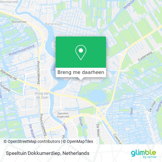 Speeltuin Dokkumerdiep kaart