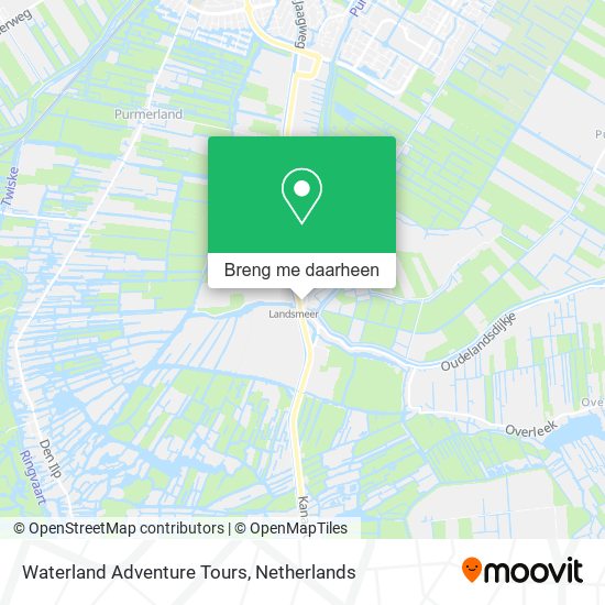 Waterland Adventure Tours kaart