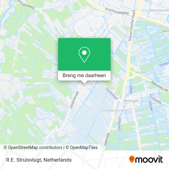 R.E. Struisvlugt kaart