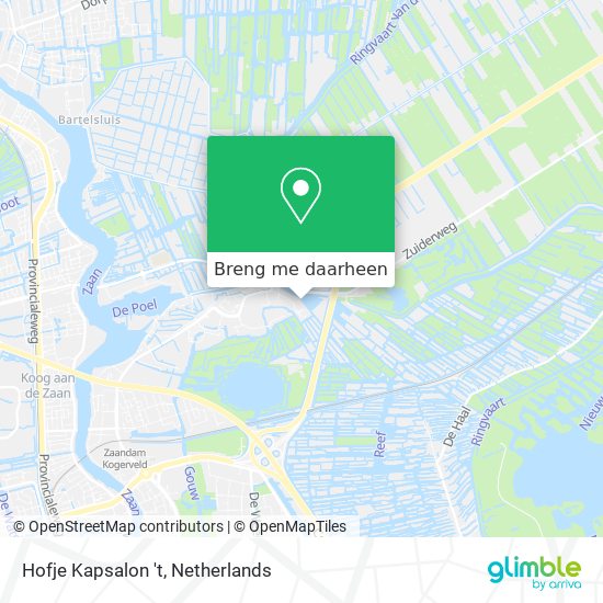 Hofje Kapsalon 't kaart