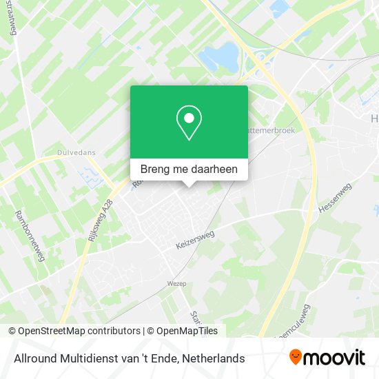 Allround Multidienst van 't Ende kaart