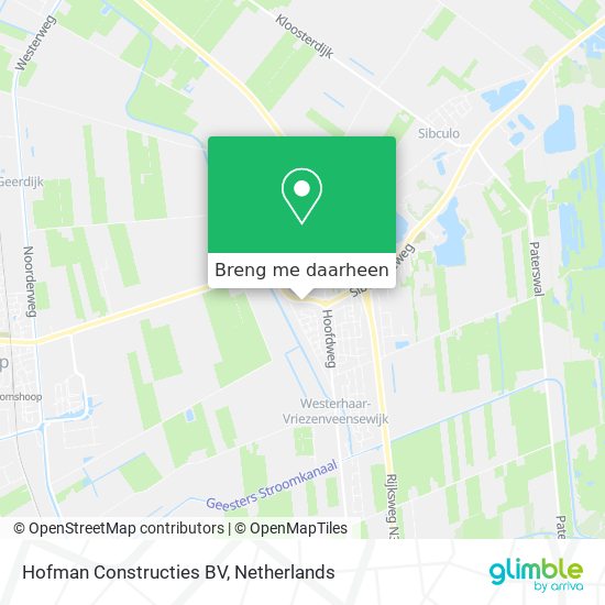 Hofman Constructies BV kaart