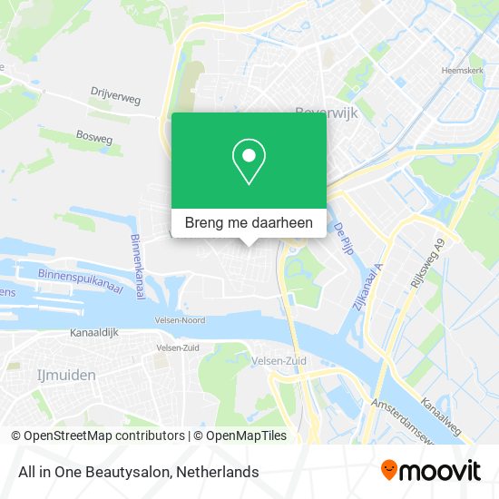 All in One Beautysalon kaart