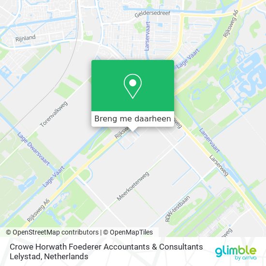 Crowe Horwath Foederer Accountants & Consultants Lelystad kaart