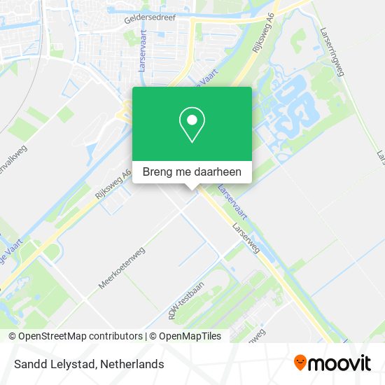 Sandd Lelystad kaart