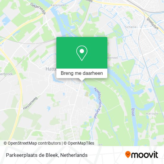 Parkeerplaats de Bleek kaart