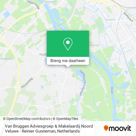 Van Bruggen Adviesgroep & Makelaardij Noord Veluwe - Reinier Gunneman kaart