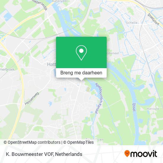 K. Bouwmeester VOF kaart