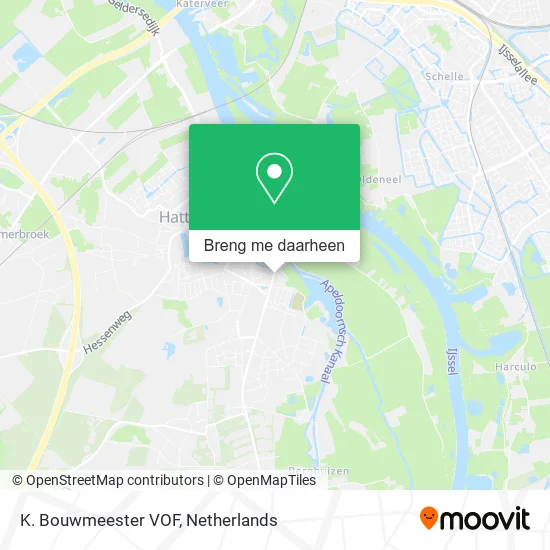 K. Bouwmeester VOF kaart