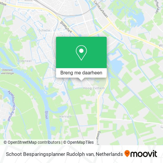 Schoot Besparingsplanner Rudolph van kaart