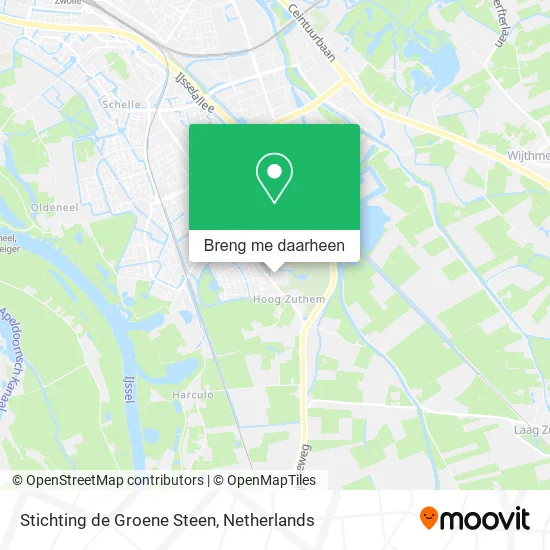 Stichting de Groene Steen kaart