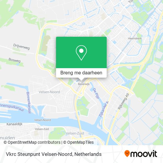 Vkrc Steunpunt Velsen-Noord kaart
