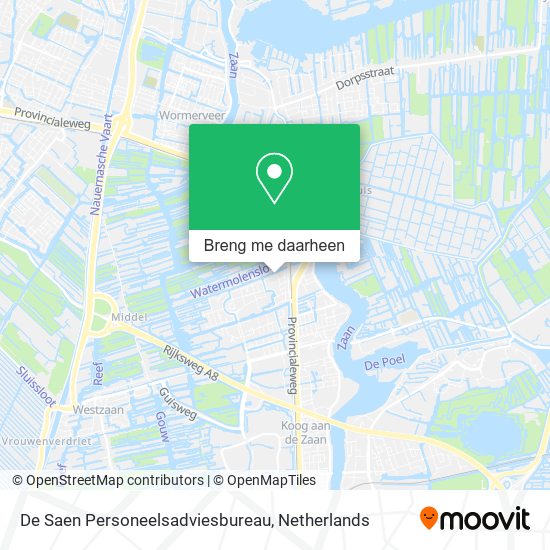 De Saen Personeelsadviesbureau kaart