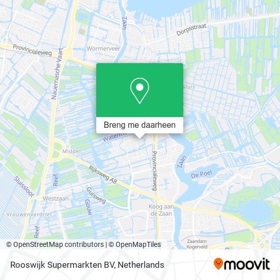 Rooswijk Supermarkten BV kaart