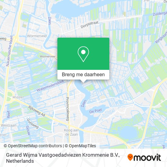 Gerard Wijma Vastgoedadviezen Krommenie B.V. kaart