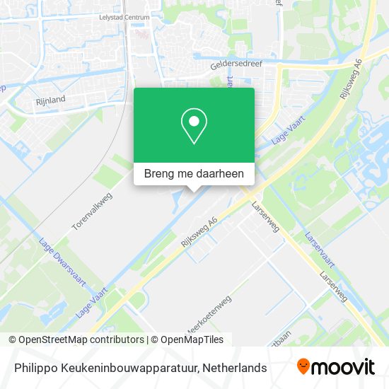 Philippo Keukeninbouwapparatuur kaart