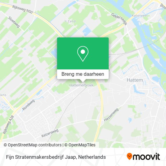 Fijn Stratenmakersbedrijf Jaap kaart