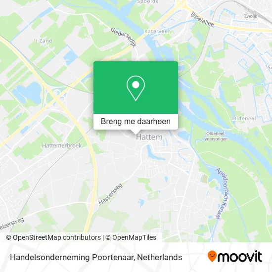 Handelsonderneming Poortenaar kaart