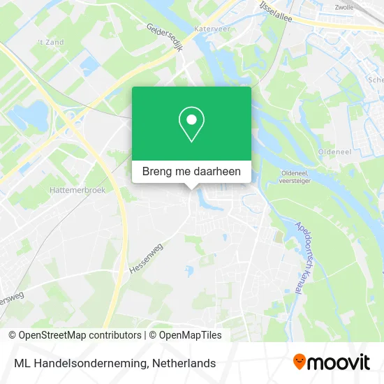 ML Handelsonderneming kaart