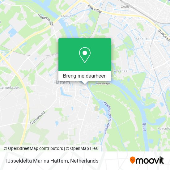 IJsseldelta Marina Hattem kaart