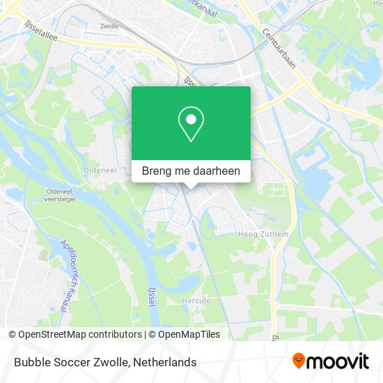 Bubble Soccer Zwolle kaart