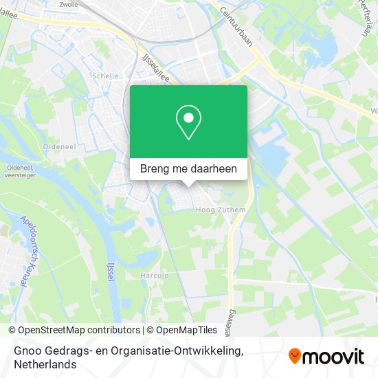 Gnoo Gedrags- en Organisatie-Ontwikkeling kaart