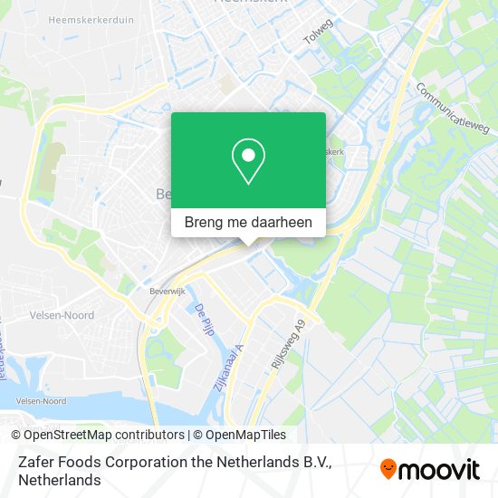 Zafer Foods Corporation the Netherlands B.V. kaart