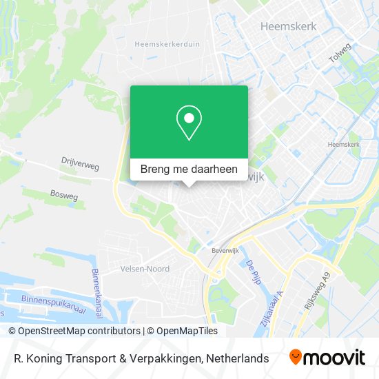 R. Koning Transport & Verpakkingen kaart