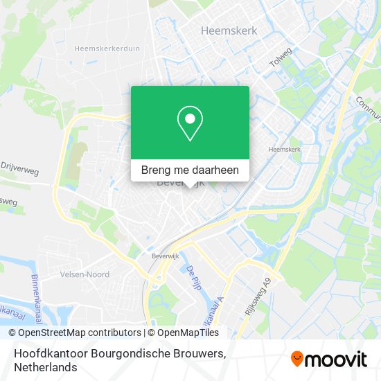 Hoofdkantoor Bourgondische Brouwers kaart