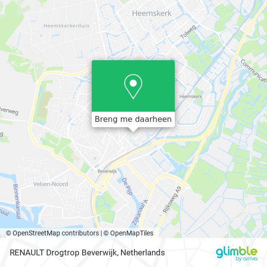 RENAULT Drogtrop Beverwijk kaart