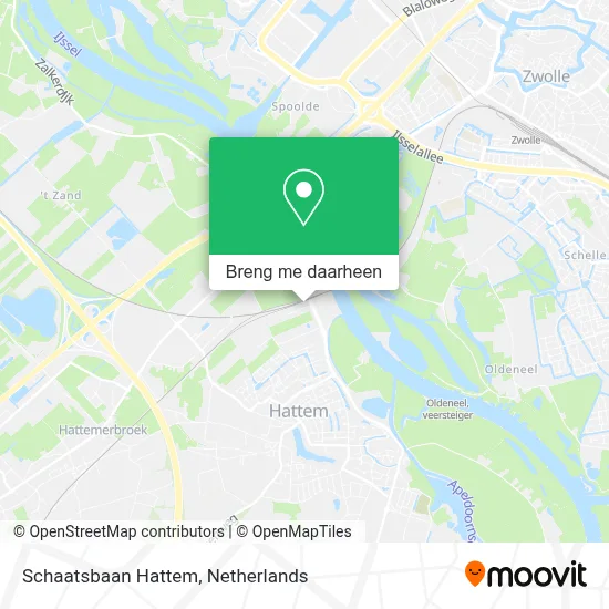Schaatsbaan Hattem kaart