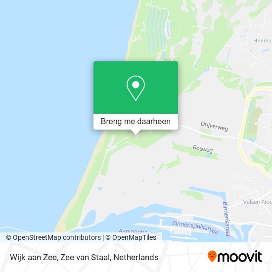 Wijk aan Zee, Zee van Staal kaart