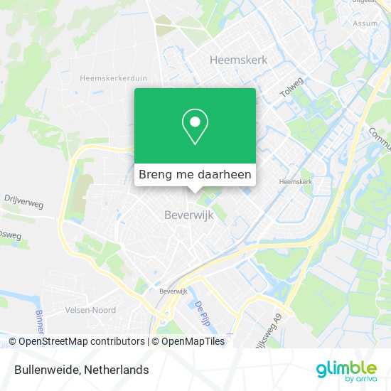 Bullenweide kaart