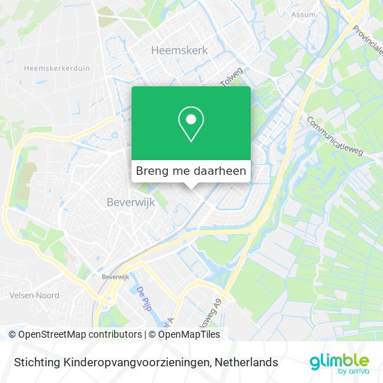 Stichting Kinderopvangvoorzieningen kaart