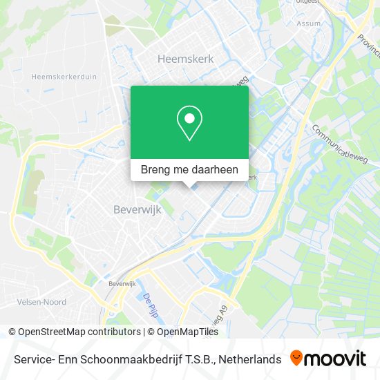 Service- Enn Schoonmaakbedrijf T.S.B. kaart