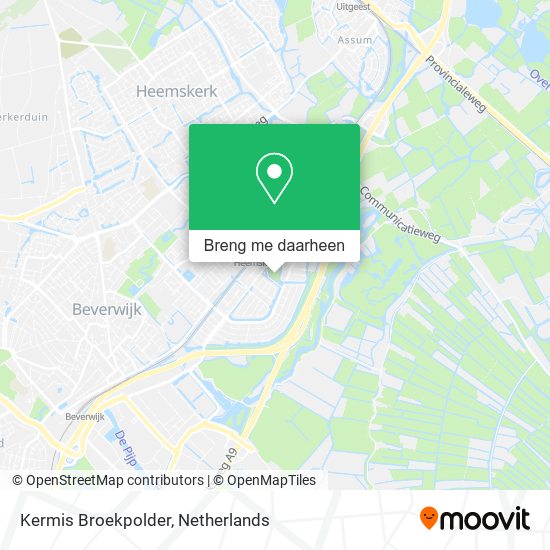 Kermis Broekpolder kaart