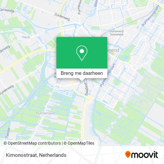 Kimonostraat kaart