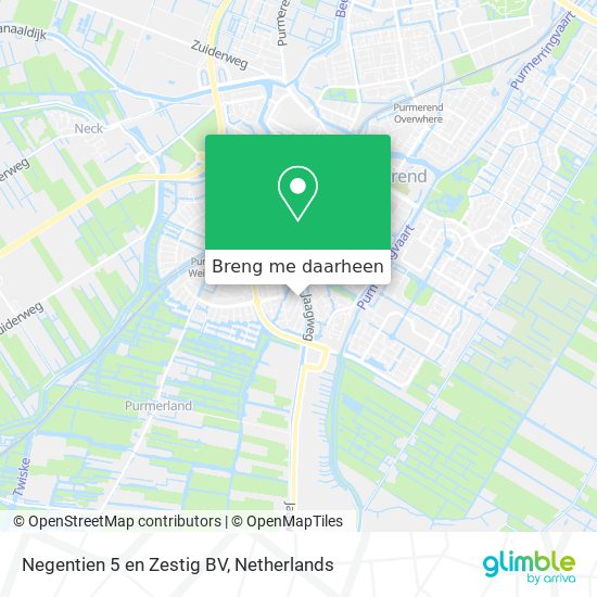 Negentien 5 en Zestig BV kaart