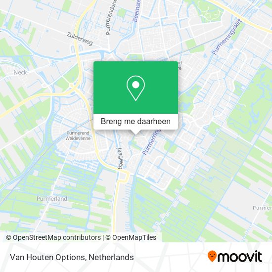 Van Houten Options kaart