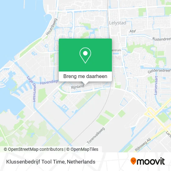 Klussenbedrijf Tool Time kaart