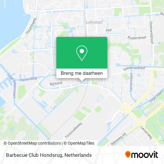 Barbecue Club Hondsrug kaart